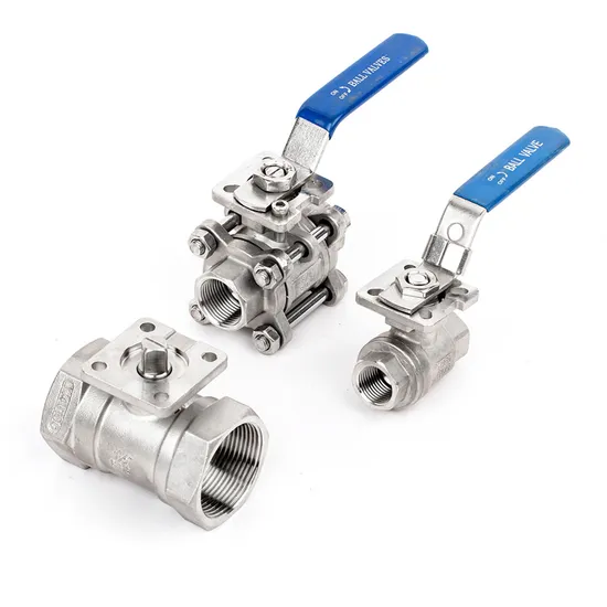Passage intégral industriel/sanitaire fileté NPT/BSPT/Bsp en acier inoxydable CF8/CF8m DN15 Clapet anti-retour flottant/crépine/robinet à soupape/robinet à bille